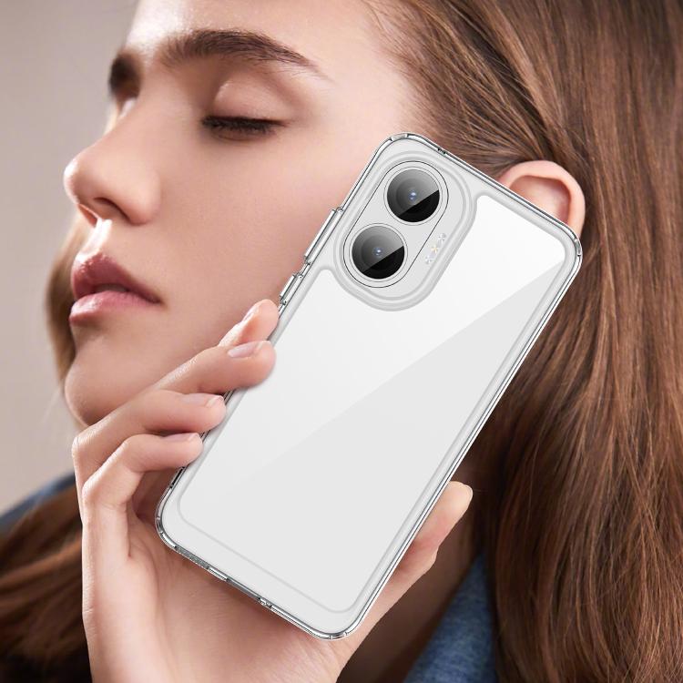 For Redmi Turbo 4 Pro Colorful Series Acrylic Hybrid TPU Phone Case