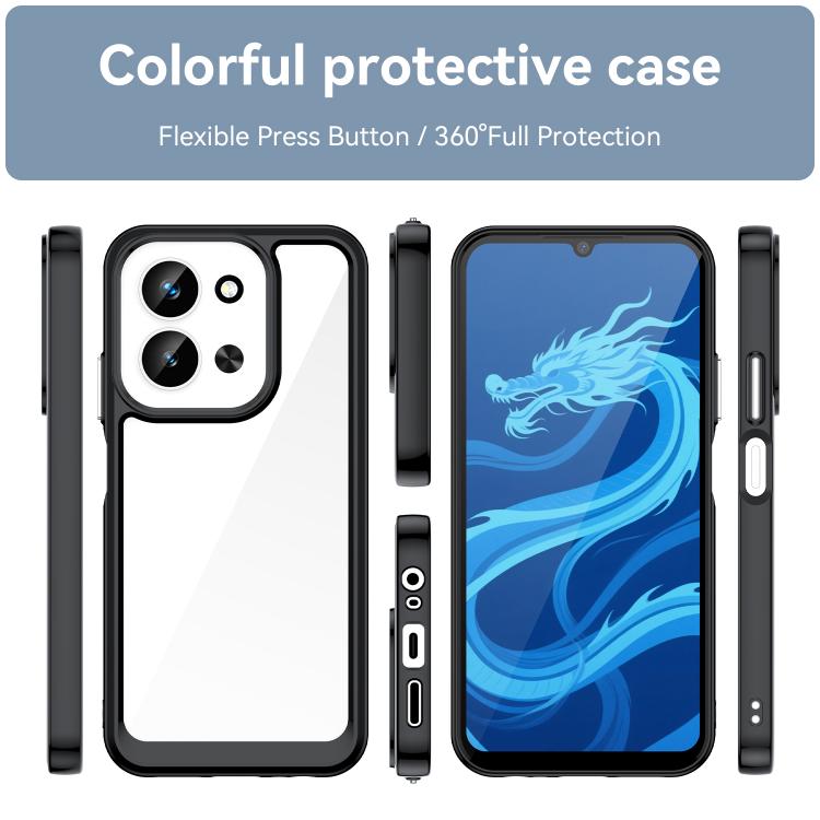For Redmi 15C 5G / 4G EU 173mm Colorful Series Acrylic Hybrid TPU Phone Case