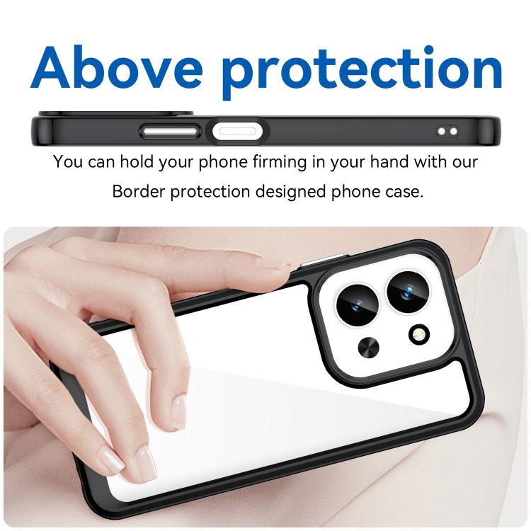 For Redmi 15C 5G / 4G EU 173mm Colorful Series Acrylic Hybrid TPU Phone Case