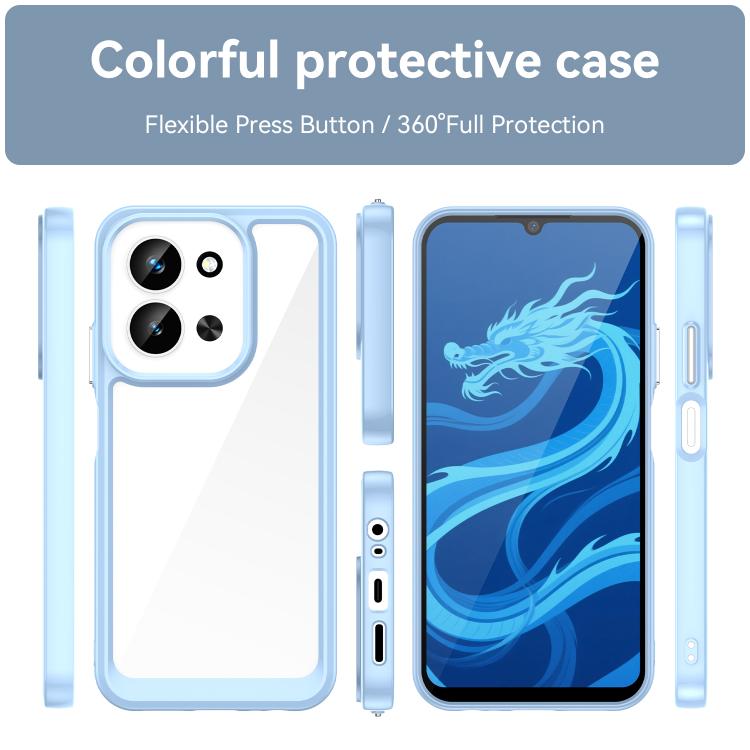 For Redmi 15C 5G / 4G EU 173mm Colorful Series Acrylic Hybrid TPU Phone Case