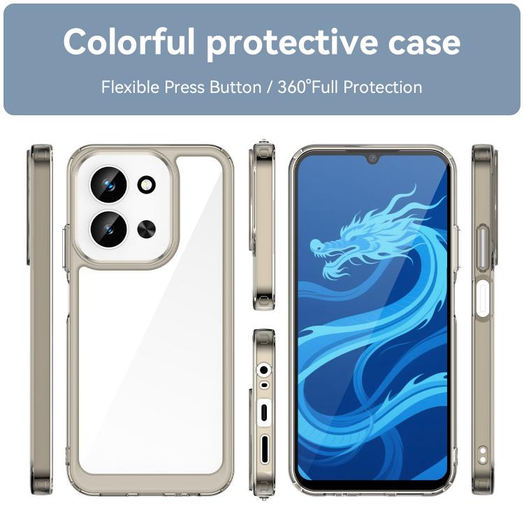 For Redmi 15C 5G / 4G EU 173mm Colorful Series Acrylic Hybrid TPU Phone Case
