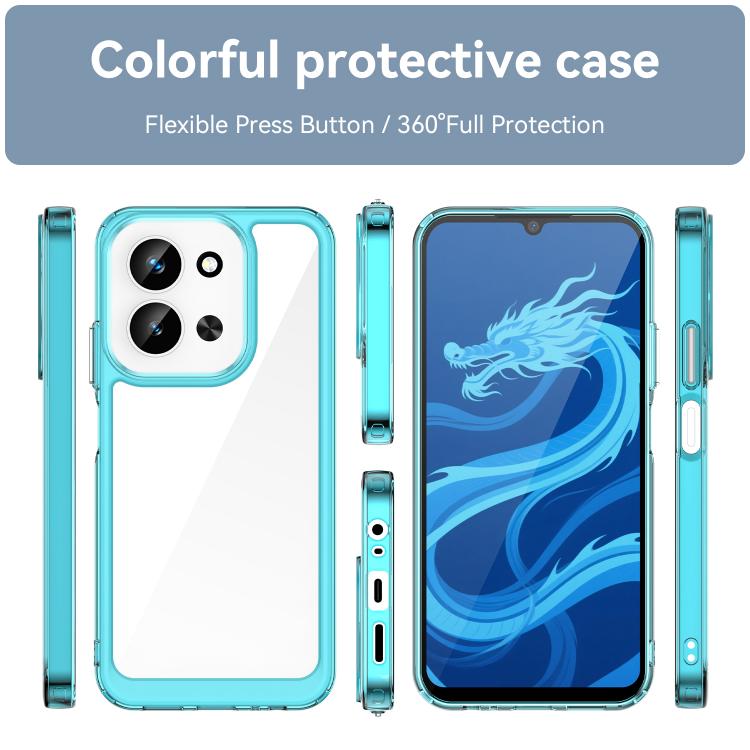 For Redmi 15C 5G / 4G EU 173mm Colorful Series Acrylic Hybrid TPU Phone Case