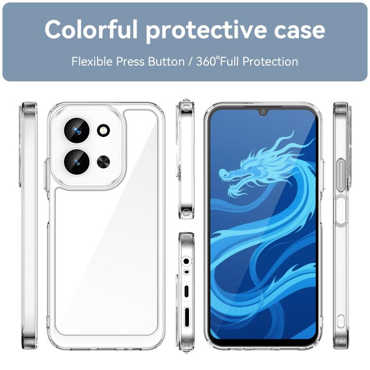 For Redmi 15C 5G / 4G EU 173mm Colorful Series Acrylic Hybrid TPU Phone Case