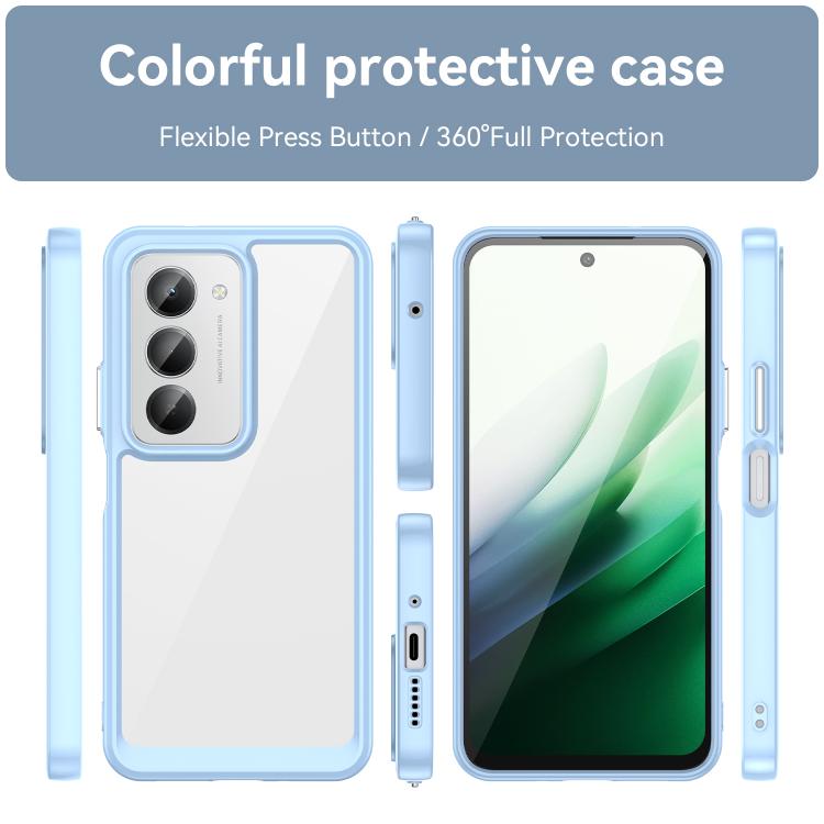 For Redmi 15 5G Global / 15 4G SEA Colorful Series Acrylic Hybrid TPU Phone Case