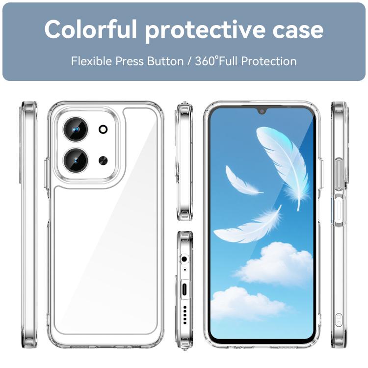 For Redmi 15C 5G / 4G Global 171mm Colorful Series Acrylic Hybrid TPU Phone Case