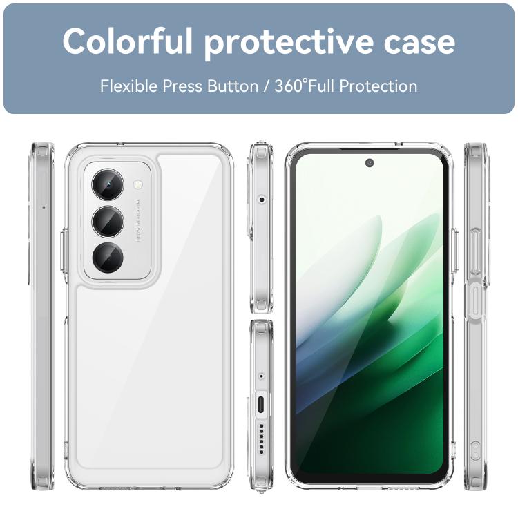 For Redmi 15 5G / 4G EU 171mm Colorful Series Acrylic Hybrid TPU Phone Case
