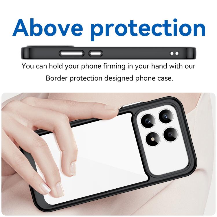 For Redmi K90 / Poco F8 Pro Colorful Series Acrylic Hybrid TPU Phone Case