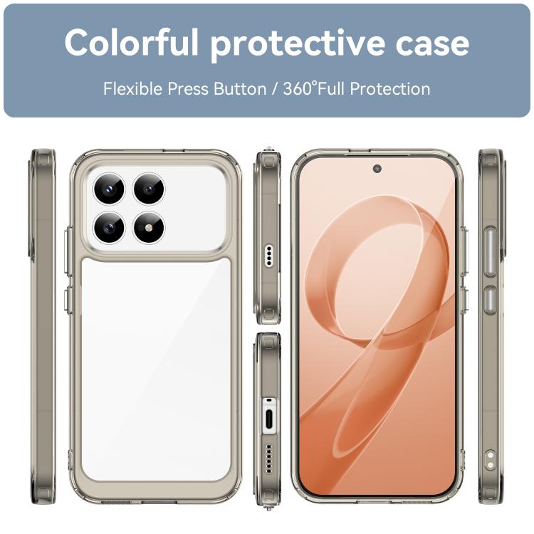 For Redmi K90 / Poco F8 Pro Colorful Series Acrylic Hybrid TPU Phone Case
