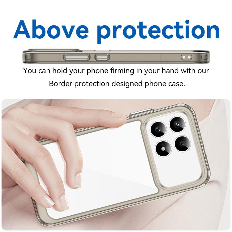 For Redmi K90 / Poco F8 Pro Colorful Series Acrylic Hybrid TPU Phone Case
