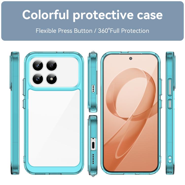 For Redmi K90 / Poco F8 Pro Colorful Series Acrylic Hybrid TPU Phone Case