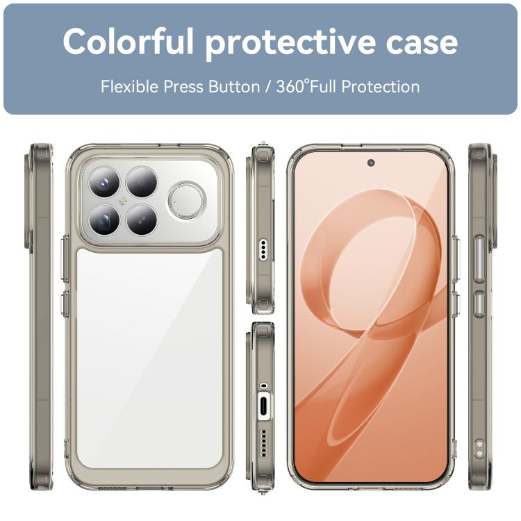 For Redmi K90 Pro Max / Poco F8 Ultra Colorful Series Acrylic Hybrid TPU Phone Case