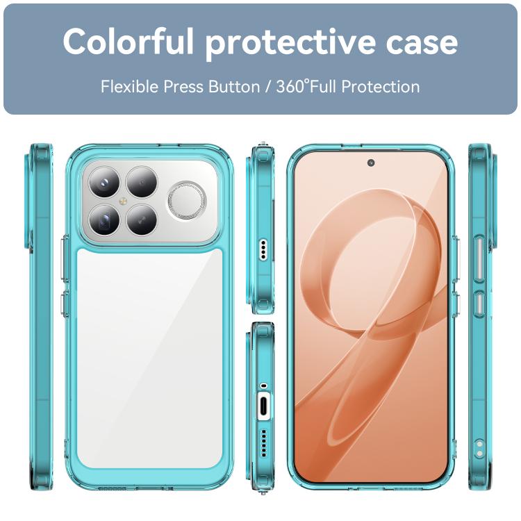 For Redmi K90 Pro Max / Poco F8 Ultra Colorful Series Acrylic Hybrid TPU Phone Case