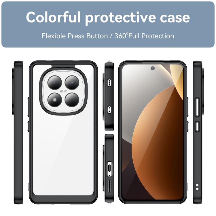 For Redmi Note 15 Pro 4G Global 163.2mm Colorful Series Acrylic Hybrid TPU Phone Case