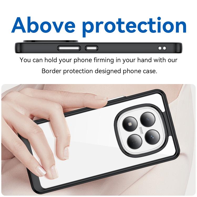 For Redmi Note 15 Pro 4G Global 163.2mm Colorful Series Acrylic Hybrid TPU Phone Case