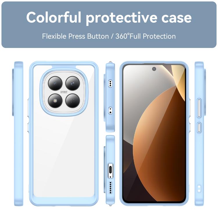 For Redmi Note 15 Pro 4G Global 163.2mm Colorful Series Acrylic Hybrid TPU Phone Case