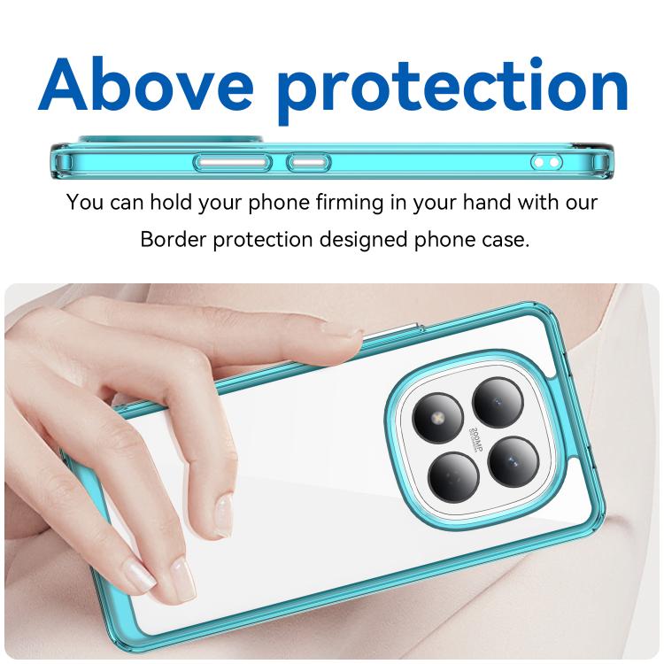 For Redmi Note 15 Pro 4G Global 163.2mm Colorful Series Acrylic Hybrid TPU Phone Case