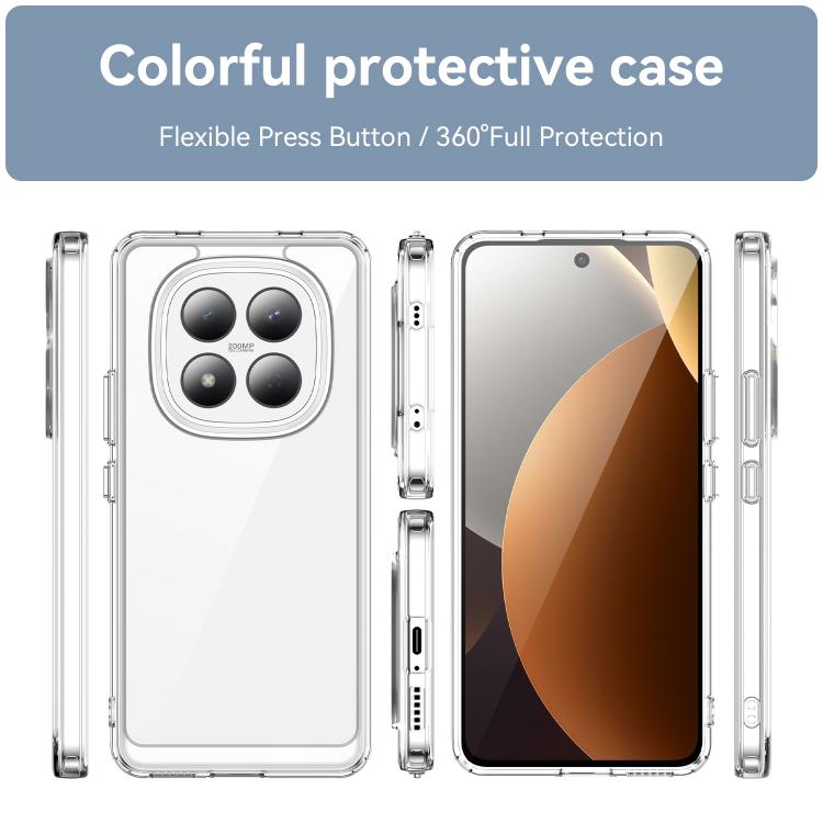 For Redmi Note 15 Pro 4G Global 163.2mm Colorful Series Acrylic Hybrid TPU Phone Case