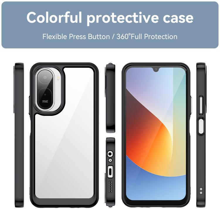 For Redmi A7 Pro 171mm / Poco C85x 5G Colorful Series Acrylic Hybrid TPU Phone Case