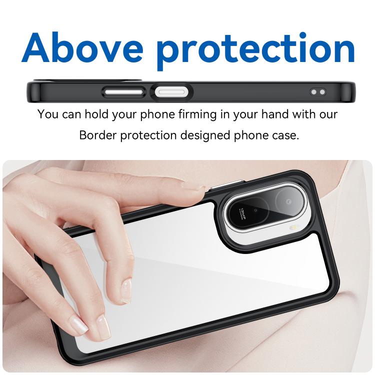 For Redmi A7 Pro 171mm / Poco C85x 5G Colorful Series Acrylic Hybrid TPU Phone Case