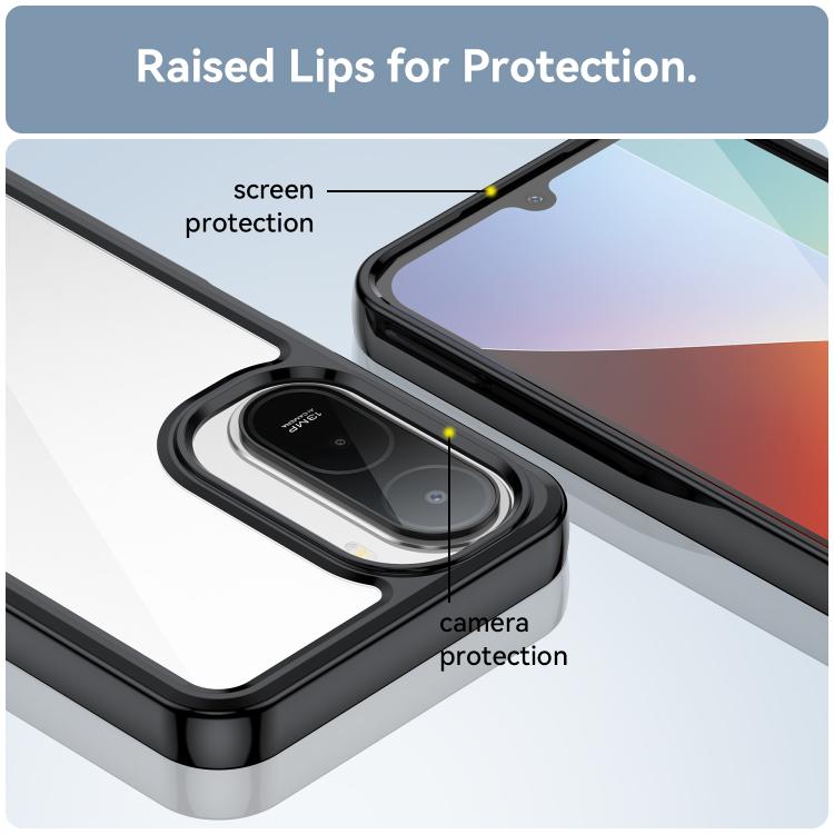 For Redmi A7 Pro 171mm / Poco C85x 5G Colorful Series Acrylic Hybrid TPU Phone Case