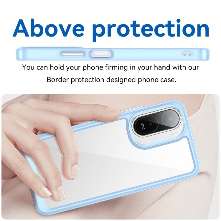 For Redmi A7 Pro 171mm / Poco C85x 5G Colorful Series Acrylic Hybrid TPU Phone Case