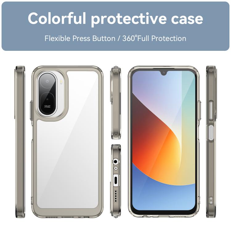 For Redmi A7 Pro 171mm / Poco C85x 5G Colorful Series Acrylic Hybrid TPU Phone Case