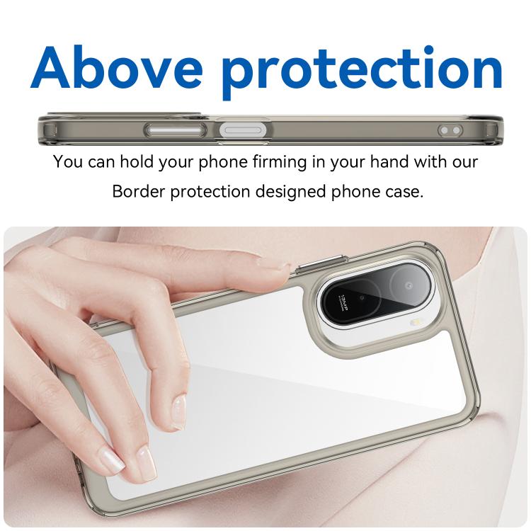 For Redmi A7 Pro 171mm / Poco C85x 5G Colorful Series Acrylic Hybrid TPU Phone Case
