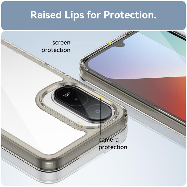 For Redmi A7 Pro 171mm / Poco C85x 5G Colorful Series Acrylic Hybrid TPU Phone Case