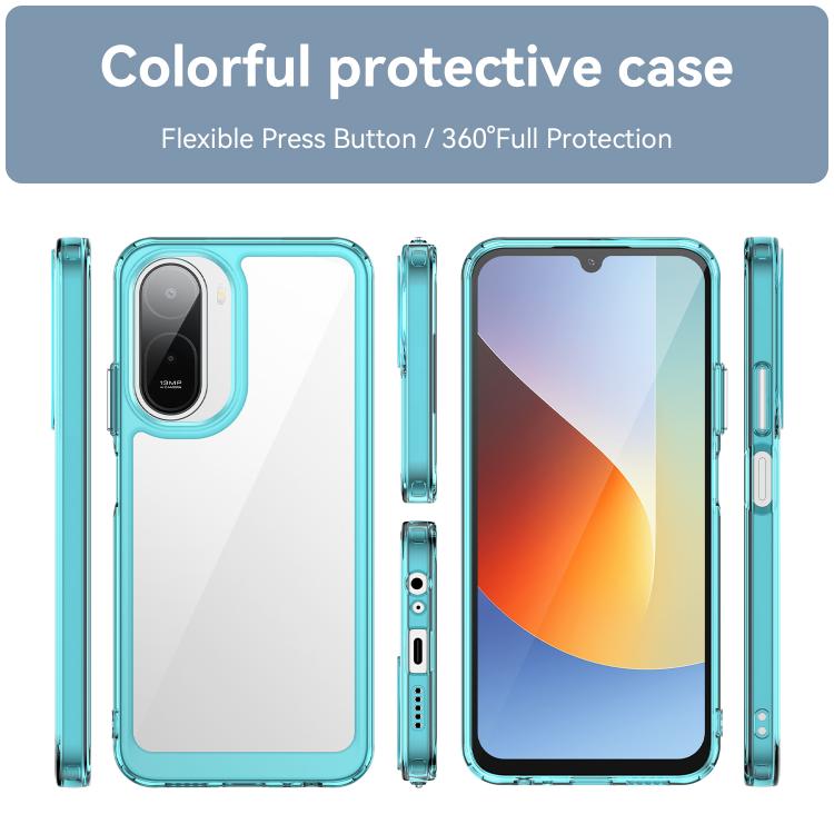 For Redmi A7 Pro 171mm / Poco C85x 5G Colorful Series Acrylic Hybrid TPU Phone Case