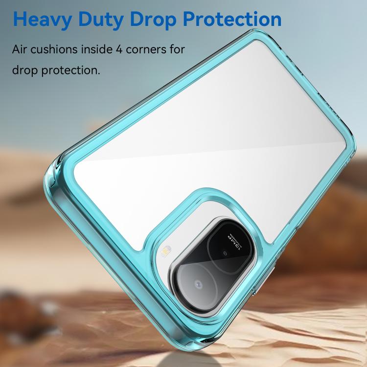For Redmi A7 Pro 171mm / Poco C85x 5G Colorful Series Acrylic Hybrid TPU Phone Case