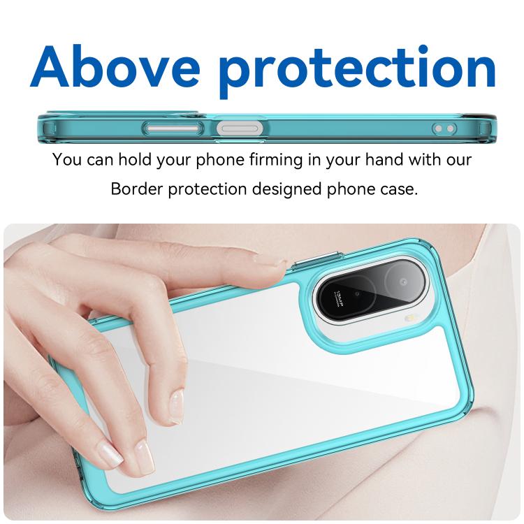 For Redmi A7 Pro 171mm / Poco C85x 5G Colorful Series Acrylic Hybrid TPU Phone Case