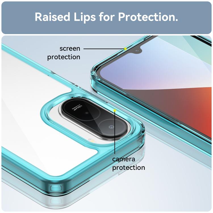 For Redmi A7 Pro 171mm / Poco C85x 5G Colorful Series Acrylic Hybrid TPU Phone Case