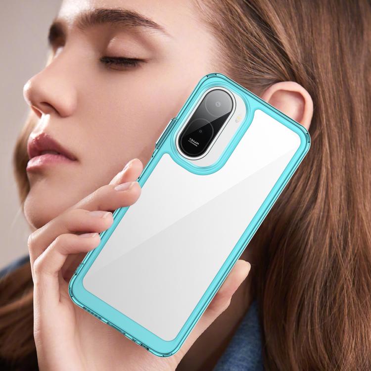 For Redmi A7 Pro 171mm / Poco C85x 5G Colorful Series Acrylic Hybrid TPU Phone Case