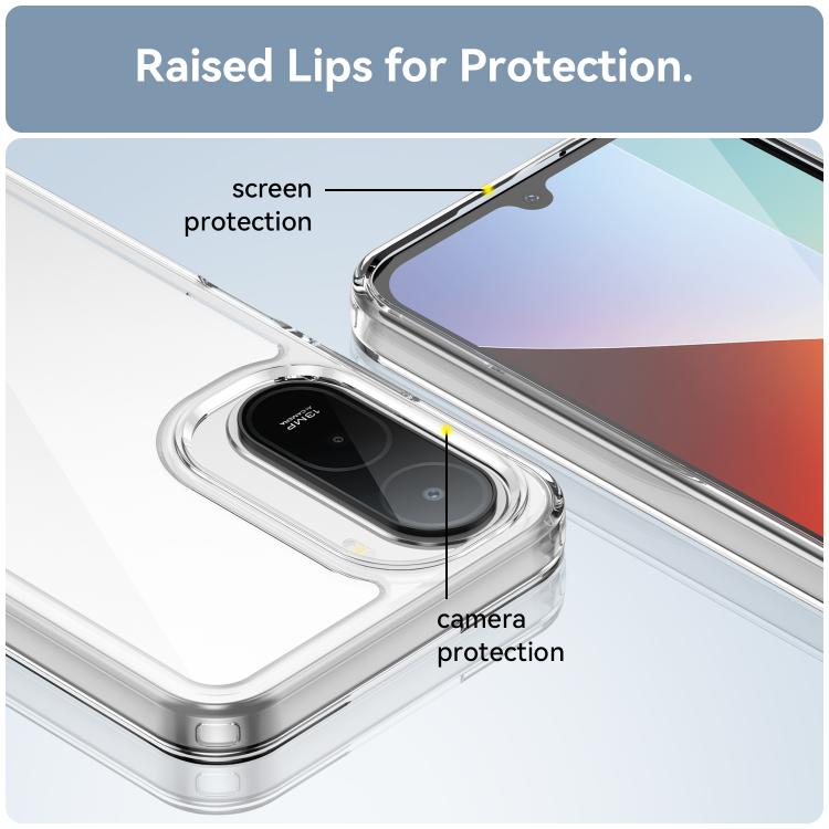 For Redmi A7 Pro 171mm / Poco C85x 5G Colorful Series Acrylic Hybrid TPU Phone Case