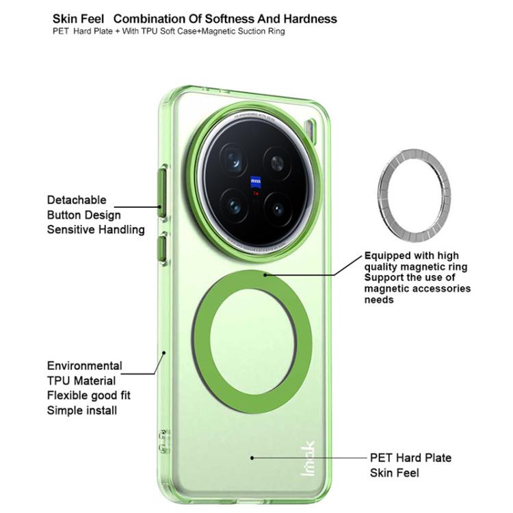 For vivo X200 Pro IMAK Candy Series Shockproof MagSafe Phone Case