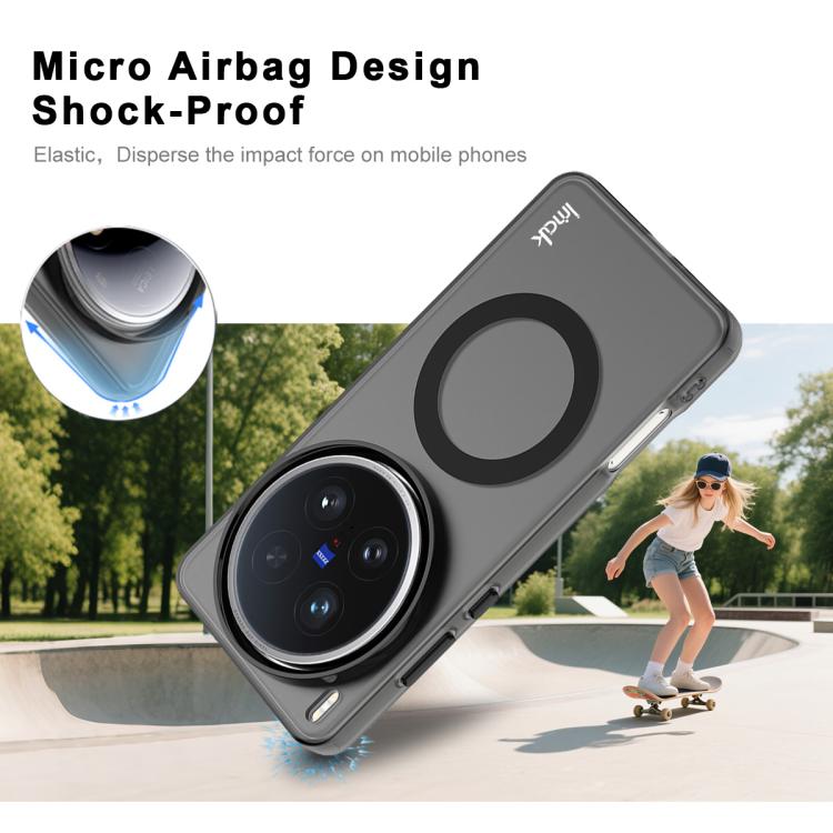 For vivo X200 Ultra IMAK Candy Series Shockproof MagSafe Phone Case