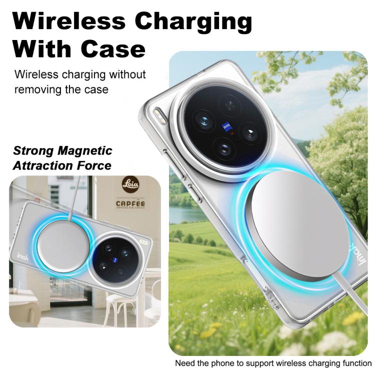 For vivo X200 Ultra IMAK Candy Series Shockproof MagSafe Phone Case