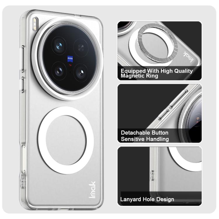 For vivo X200 Ultra IMAK Candy Series Shockproof MagSafe Phone Case