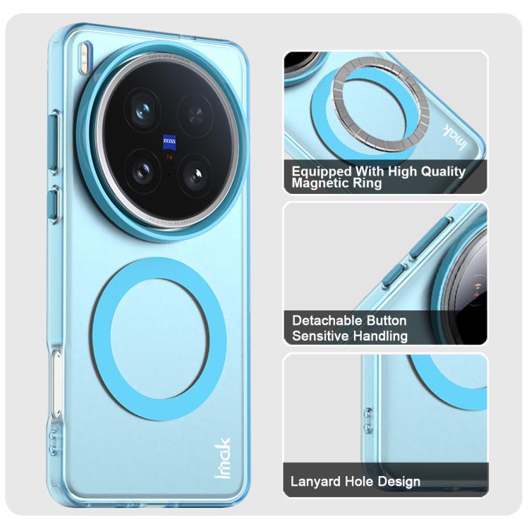 For vivo X200 Ultra IMAK Candy Series Shockproof MagSafe Phone Case