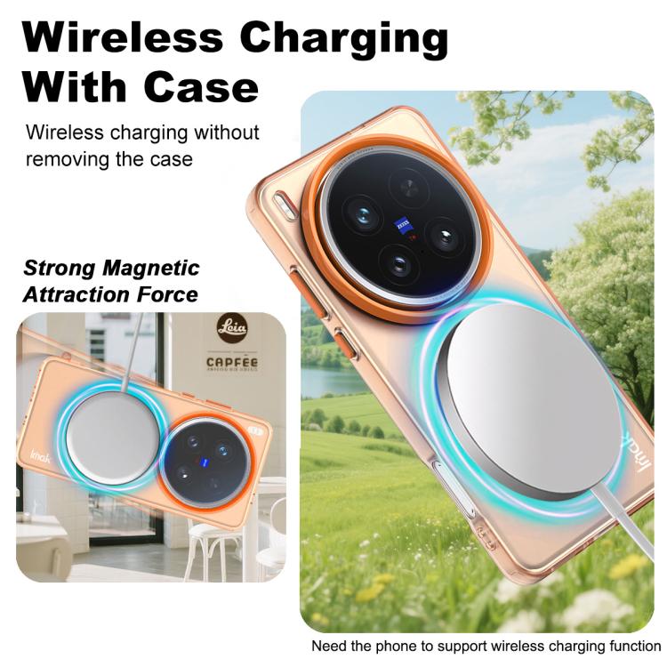 For vivo X200 Ultra IMAK Candy Series Shockproof MagSafe Phone Case
