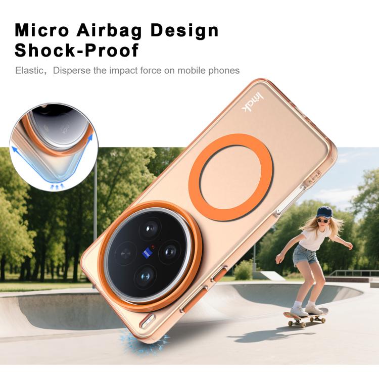 For vivo X200 Ultra IMAK Candy Series Shockproof MagSafe Phone Case