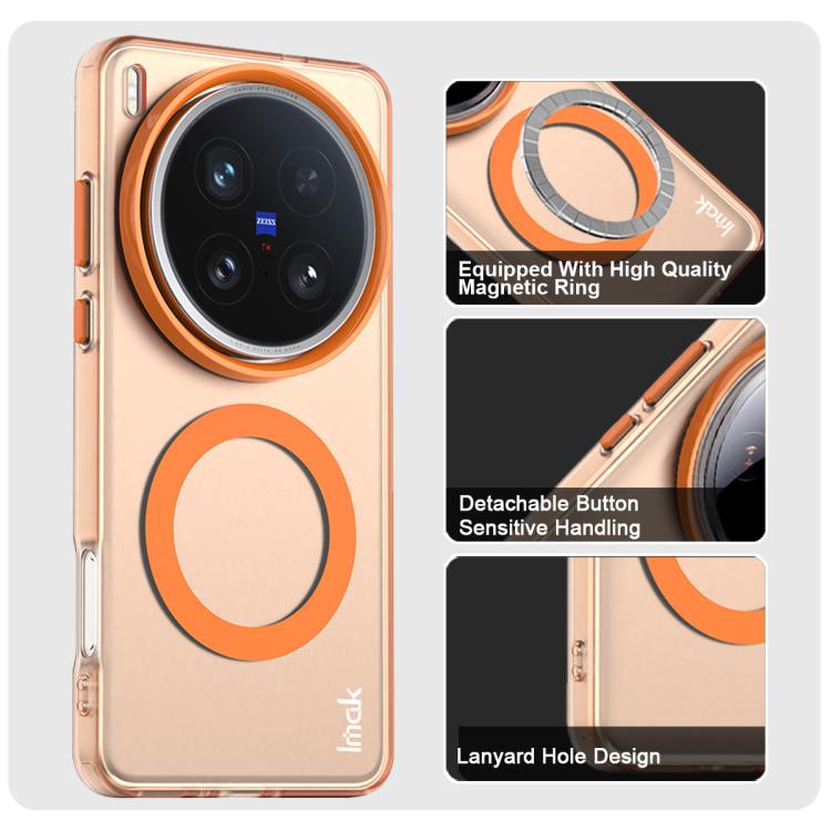 For vivo X200 Ultra IMAK Candy Series Shockproof MagSafe Phone Case