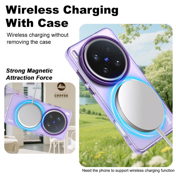 For vivo X200 Ultra IMAK Candy Series Shockproof MagSafe Phone Case
