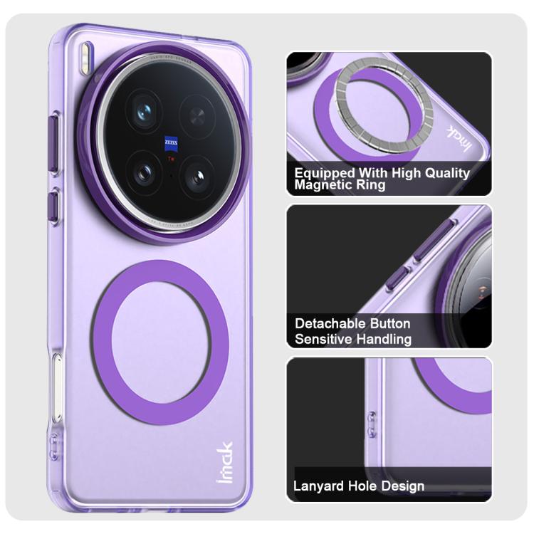 For vivo X200 Ultra IMAK Candy Series Shockproof MagSafe Phone Case