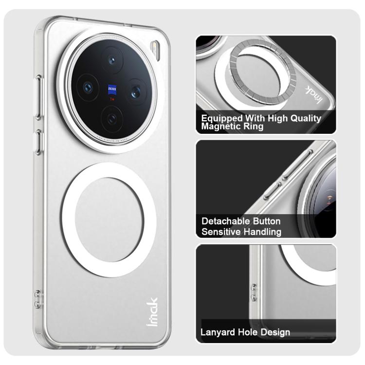 For vivo X200s IMAK Candy Series Shockproof MagSafe Phone Case