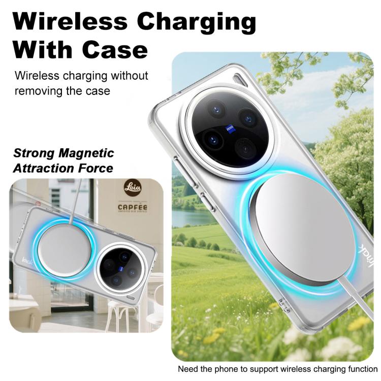 For vivo X200 IMAK Candy Series Shockproof MagSafe Phone Case