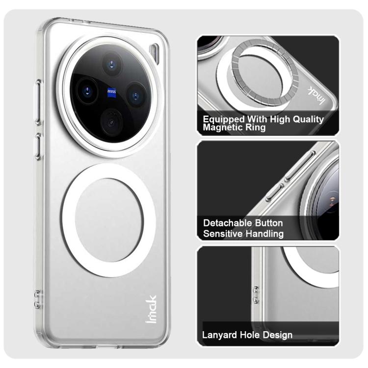 For vivo X200 IMAK Candy Series Shockproof MagSafe Phone Case