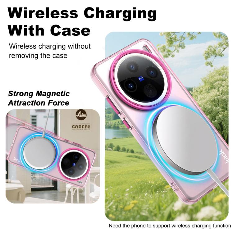 For vivo X200 IMAK Candy Series Shockproof MagSafe Phone Case