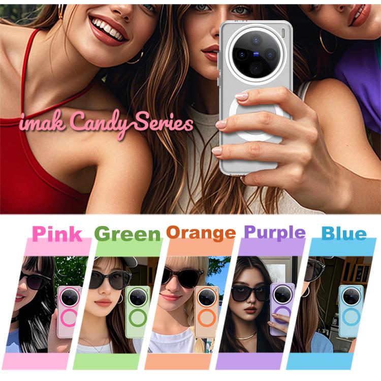 For vivo X200 IMAK Candy Series Shockproof MagSafe Phone Case
