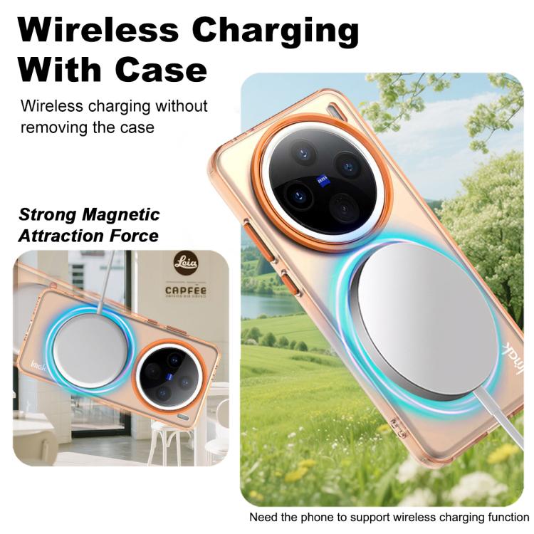 For vivo X200 IMAK Candy Series Shockproof MagSafe Phone Case